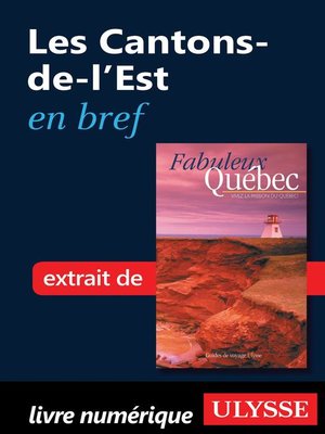 cover image of Les Cantons-de-l'Est en bref